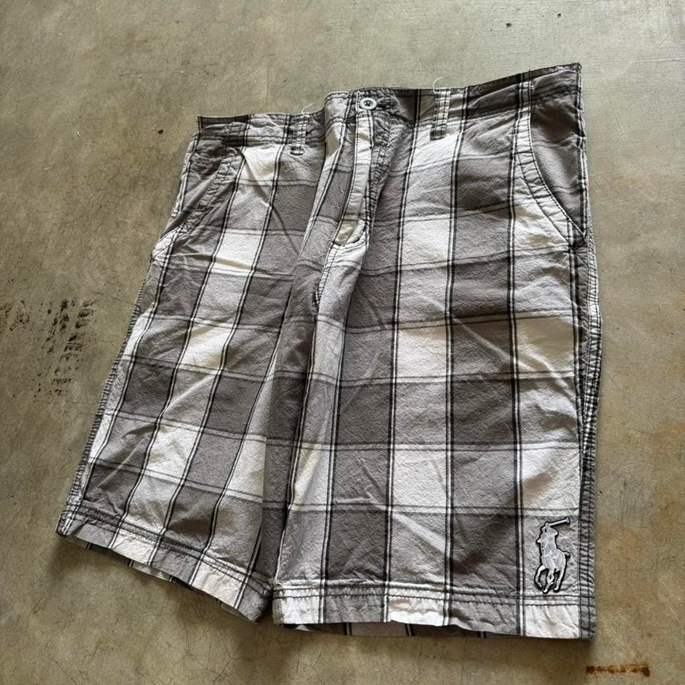 Baggy No Boundaires Long Plaid Cargo Shorts Striped Vintage Y2K Summer Hybrid